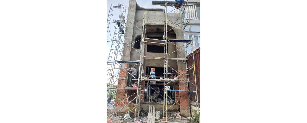Công trình Nhà Phố Hiện Đại – Hơi Thở Trẻ Kết Hợp Đường Cong Indochine Đương Đại