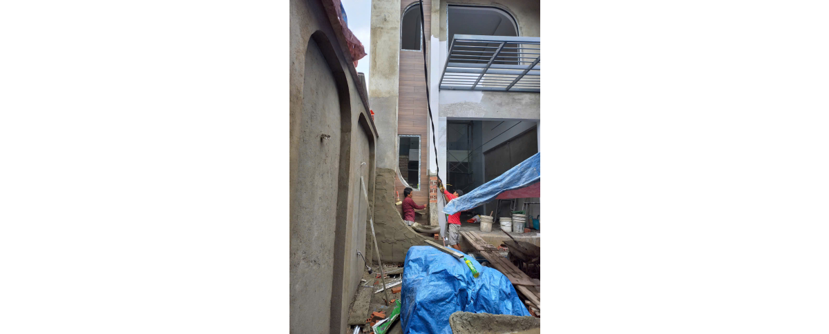 Công trình Nhà Phố Hiện Đại – Hơi Thở Trẻ Kết Hợp Đường Cong Indochine Đương Đại